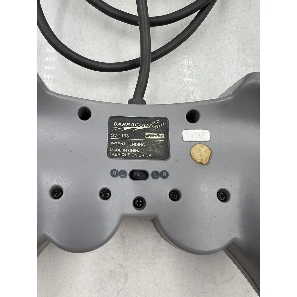 InterAct Barracuda 2 Gray Wired Controller PS1 PlayStation SV-1133